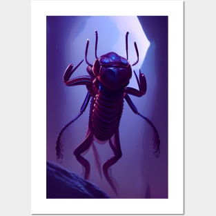 Alien bug Posters and Art